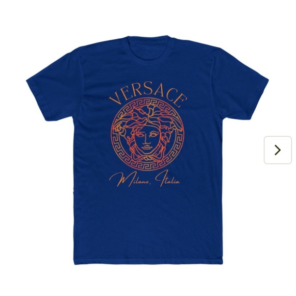 Versace "Milano , Italia" Fitted Designer Tee. Various Colos - Picture 5 of 6